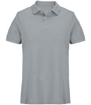 SOL'S Unisex Pacific Twin Piqué Polo Shirt Pure Grey