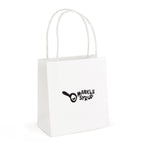 Branded Brunswick Small Paper Bag with matching paper twisted handles