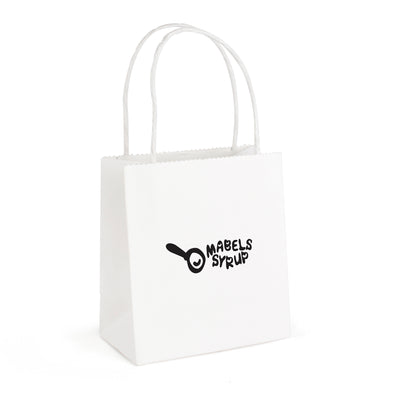 Branded Brunswick Small Paper Bag with matching paper twisted handles