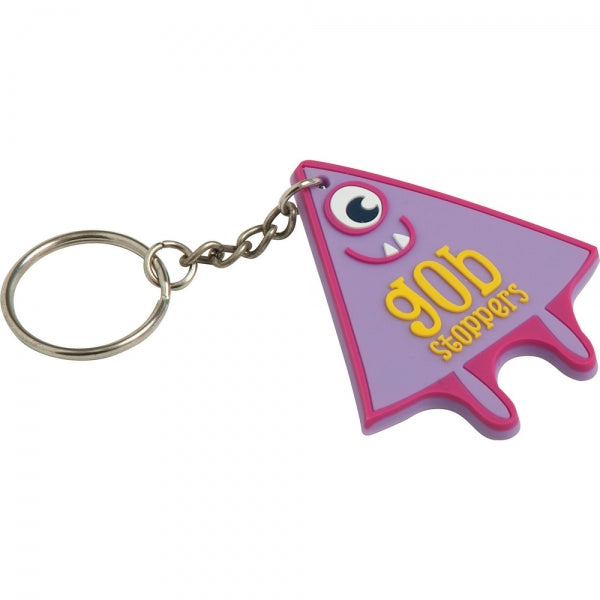 Branded Soft PVC Keyring (80mm)