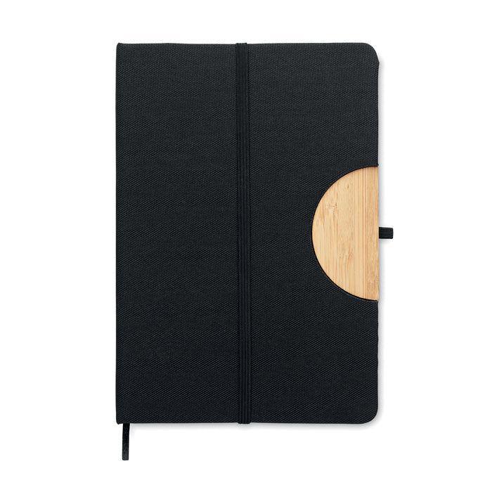 A5 RPET Lined Notebook with Bamboo Detail