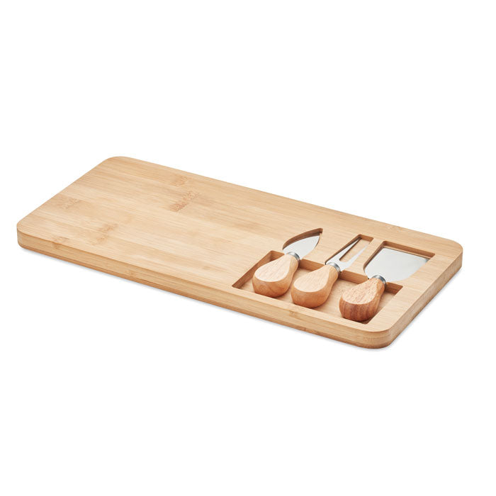 Branded Bamboo Cheese board set