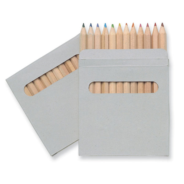 12 coloured pencils set