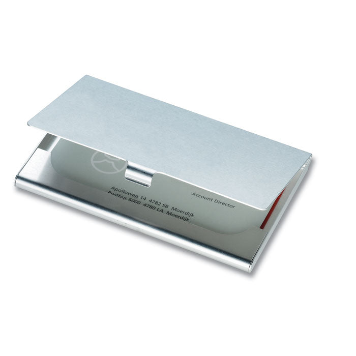 Branded Aluminium business card holder