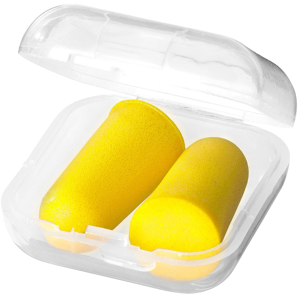 Branded Serenity earplugs with travel case