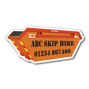 Skip Hire Shaped Fridge Magnet