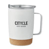 Branded Double wall tumbler 300ml with Cork Base