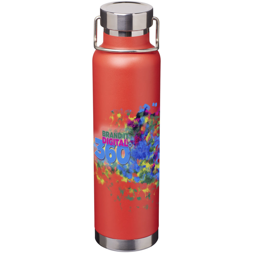 Branded Thor 650 ml copper vacuum insulated sport bottle
