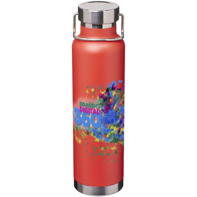 Branded Thor 650 ml copper vacuum insulated sport bottle