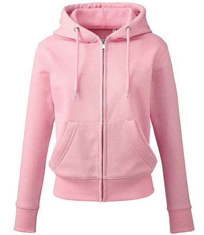 Anthem Ladies Organic Full Zip Hoodie Pink