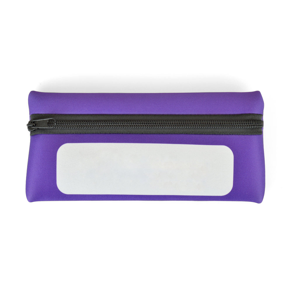 Branded Purple Neoprene Pencil Case