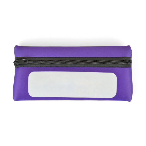 Branded Purple Neoprene Pencil Case