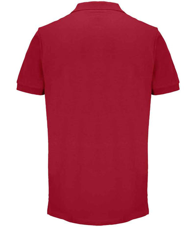 SOL'S Unisex Pacific Twin Piqué Polo Shirt Folk Red