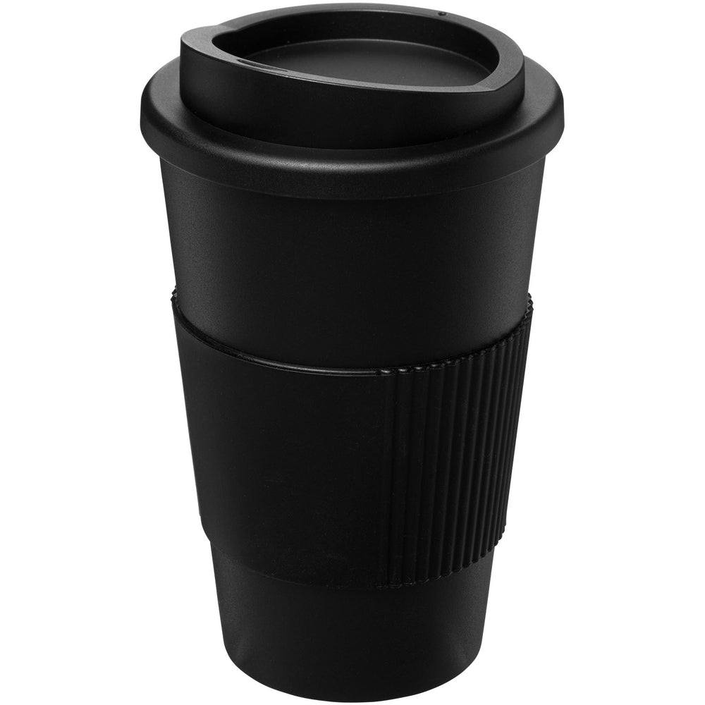 Branded Americano® 350 ml insulated tumbler with grip