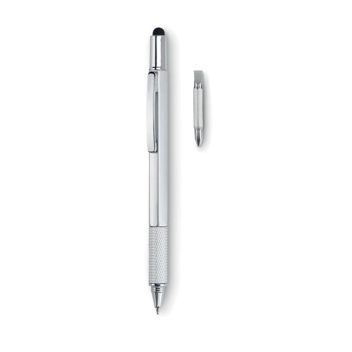 Branded Spirit level pen with ruler