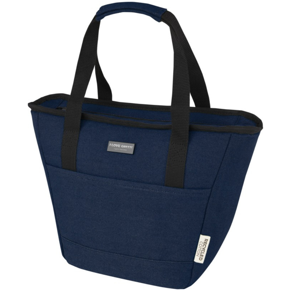 Branded Joey 9-can GRS recycled canvas lunch cooler bag 6L