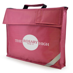 420d polyester school book bag with name card + reflective corner strip