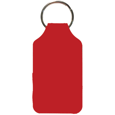 Recycled Imitation Leather Key Fob - Square Shape