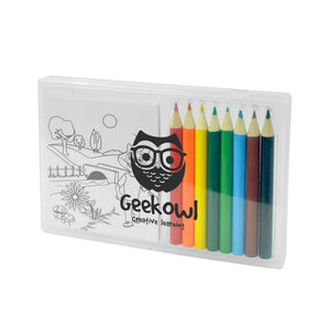 Colouring Case Set 8pcs coloured pencils in plastic case