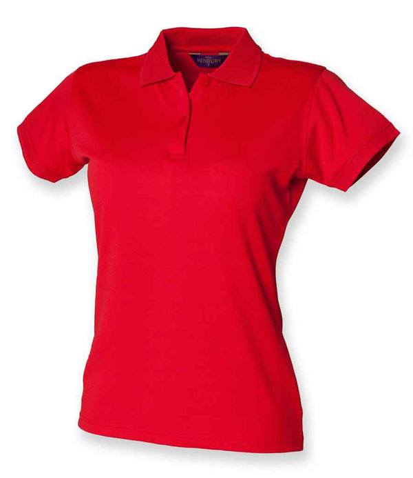 Henbury Ladies Coolplus® Wicking Piqué Polo Shirt