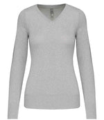 Kariban Ladies Cotton Acrylic V Neck Sweater