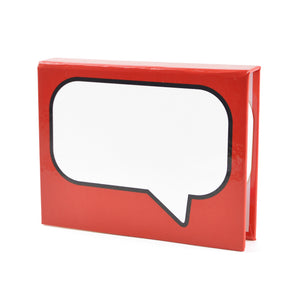 Aldous Speech Bubble Gimmick Memo Pad with Post Its