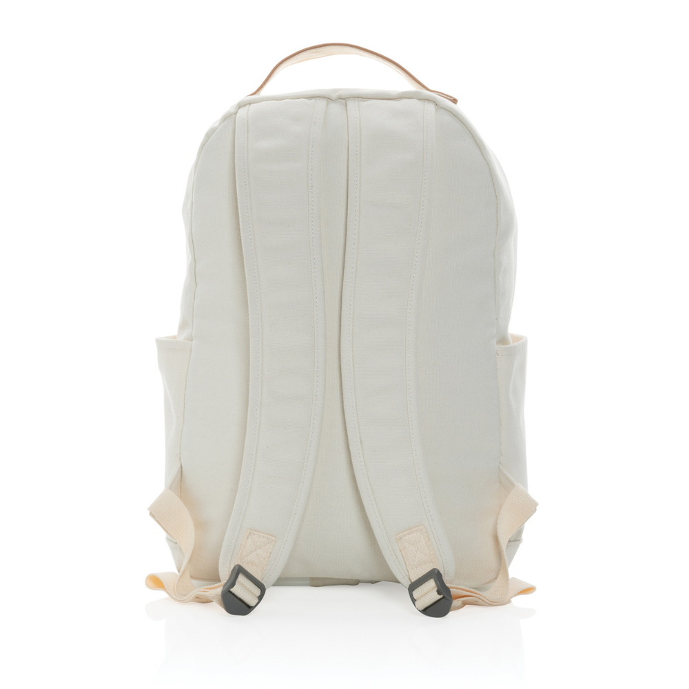 Branded Impact AWARE™ 16 oz. recycled canvas backpack