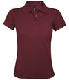 SOL'S Ladies Prime Poly/Cotton Piqué Polo Shirt Burgundy