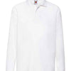 Fruit of the Loom Kids Long Sleeve Poly/Cotton Piqué Polo Shirt