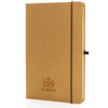 Recycled leather hardcover notebook A5