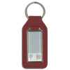 Branded Long Square Shaped Keyfob with Domed Medallion
