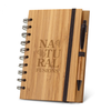 A5 Dickens Bamboo Spiral Notebook and Pen set