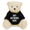 Branded Black Hoodie Bear
