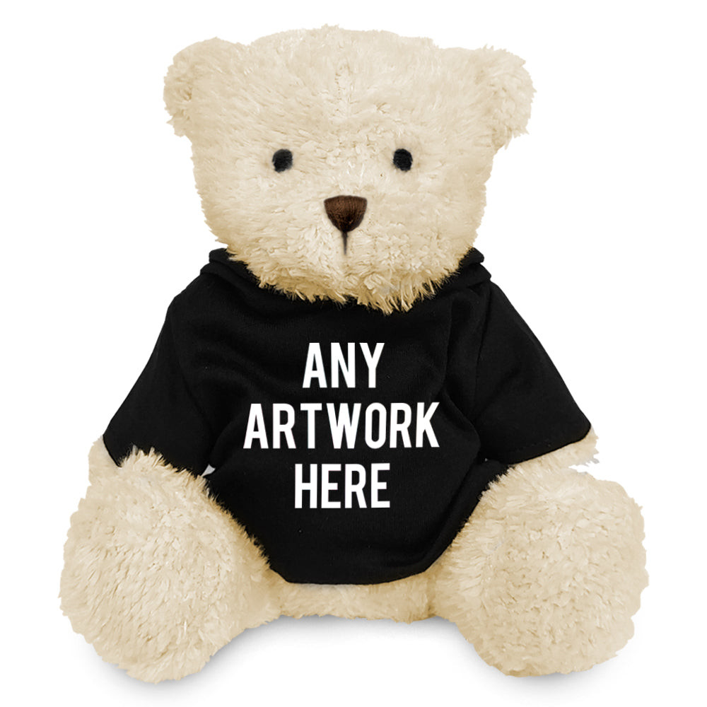 Branded Black Hoodie Bear