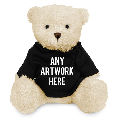 Branded Black Hoodie Bear