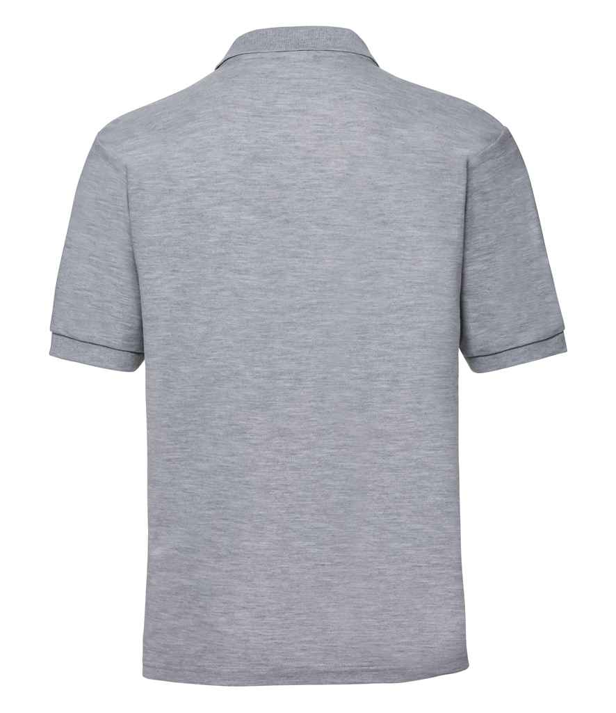 Russell Poly/Cotton Piqué Polo Shirt Light Oxford