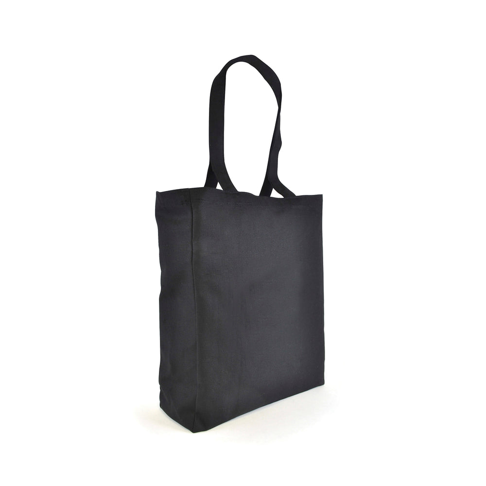 Branded Dunham 10oz cotton shopper with gusset and long handles
