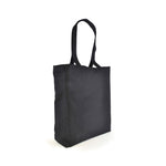Branded Dunham 10oz cotton shopper with gusset and long handles