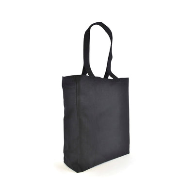Branded Dunham 10oz cotton shopper with gusset and long handles