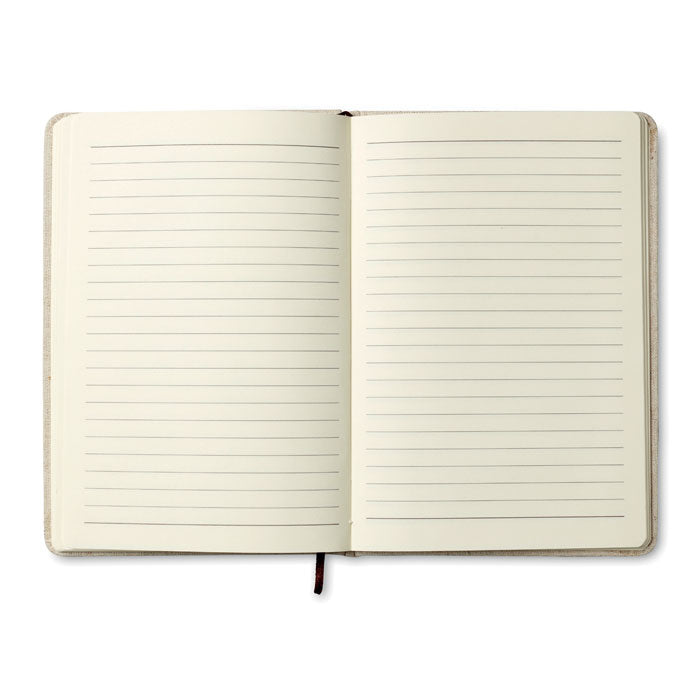 Branded A5 canvas notebook