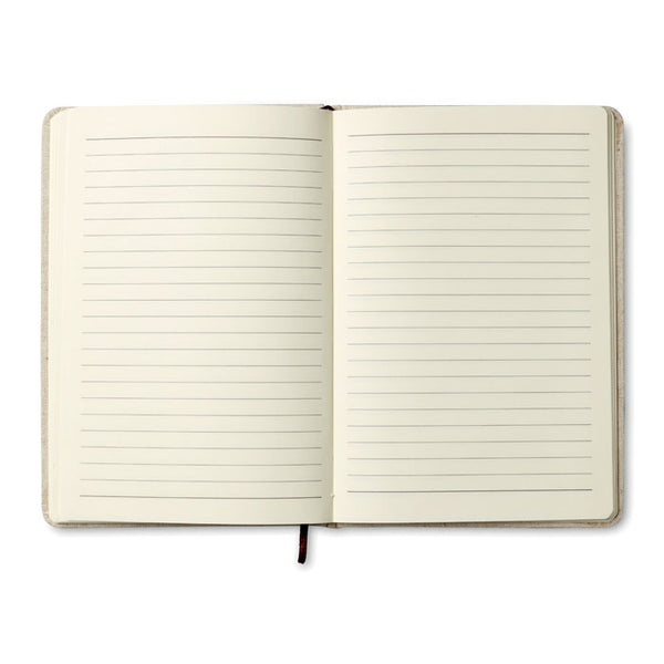 Branded A5 canvas notebook