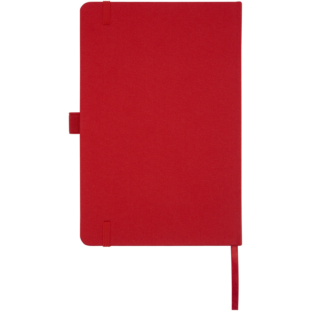 Branded Honua A5 recycled paper notebook with recycled PET cover