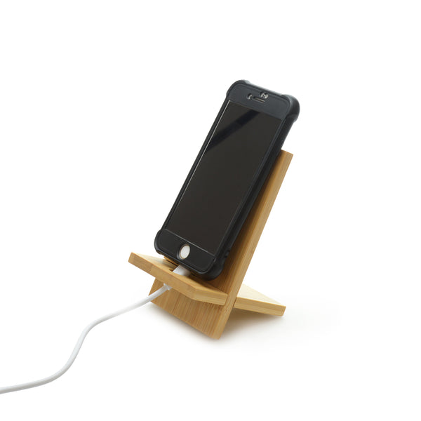 Branded Dylan Bamboo Phone Stand