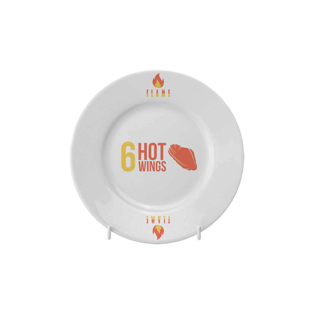 Branded Winged 6 Inch Plate