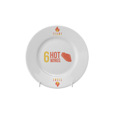 Branded Winged 6 Inch Plate
