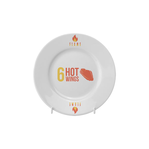 Branded Winged 6 Inch Plate