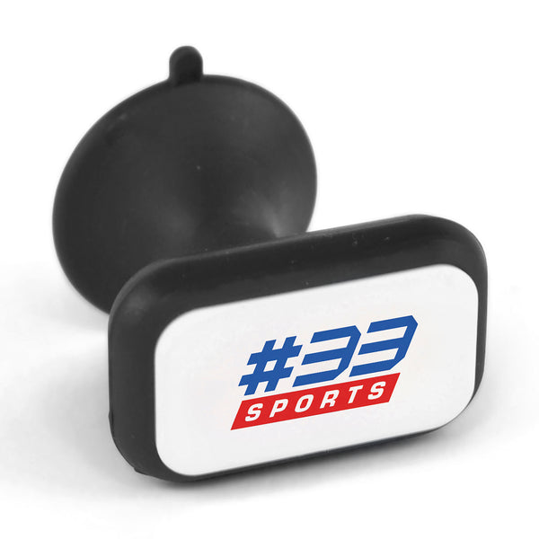 Branded Rubber Phone Stand With Sucker + White Backing