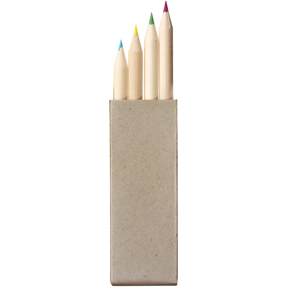 Branded Tullik 4-piece coloured pencil set