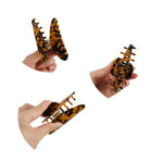 Acetate Hair Clips - Style2 - Animal Pattern