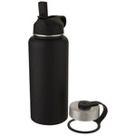 Branded Supra 1 L copper vacuum insulated sport bottle with 2 lids